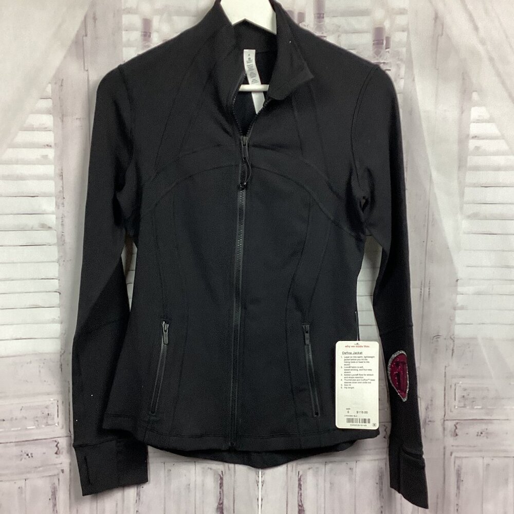 LuLuLemon Black Define Jacket NWT Customized Katie 6